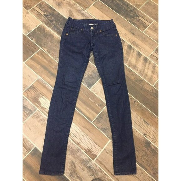 True Religion Jeans 26 Julie Skinny Flap Pockets‎ Dark Wash 26x33 - Picture 5 of 7